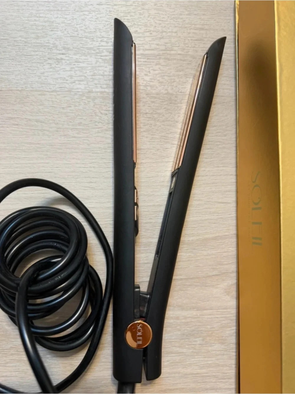 IR+ Infrared Flat Iron Hair Straightener - Black